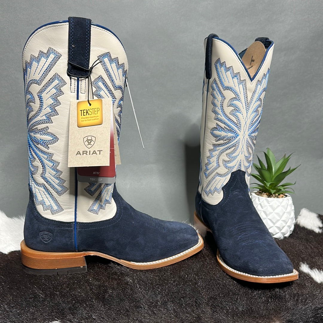 Indigo Sting Ariat Roughout Boot Roman Valley Ranch