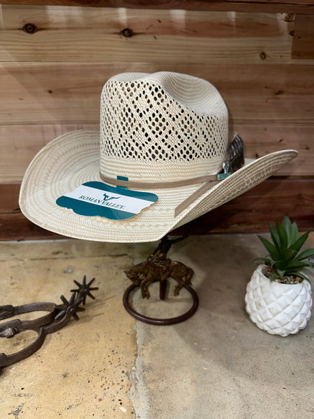 Roman Valley Vented Diamond Straw Hat