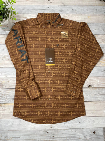 Ariat Team Logo Toffee Coltrane L/S