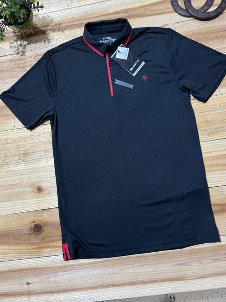 Welded Tek Ariat Black Polo