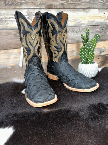 Exotic Black&Gold Piraruco Boot