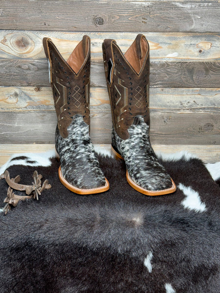 Exotic Leather Boot “Howdy” Cowhide Size 7.5