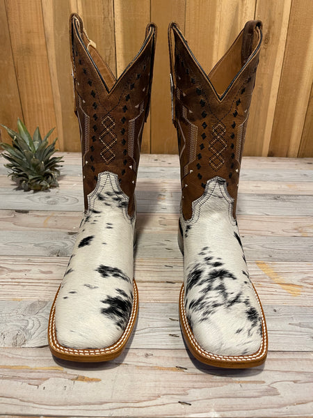 Exotic Leather Boot “Bucky” Cowhide Size 8.5