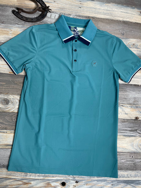 Tails Teal Polo