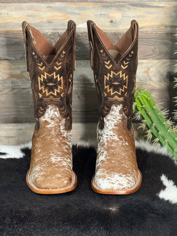 Exotic Cowhide Boot “Wild Brown” Size 10.5