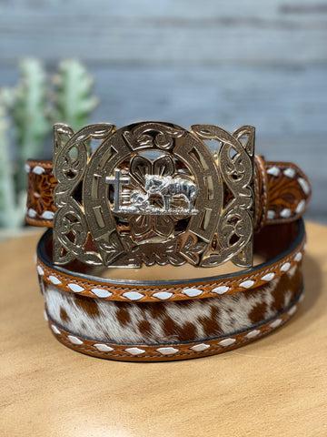 Praying Cowboy Horse shoe Buckle