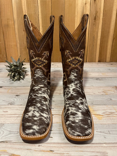 Exotic Leather Boot “ Brown Bullet  ” Cowhide Size 10