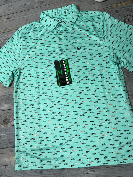 Teal Cast Cinch Polo