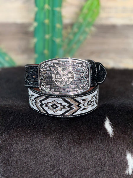 Centenario Aztec Silver Buckle