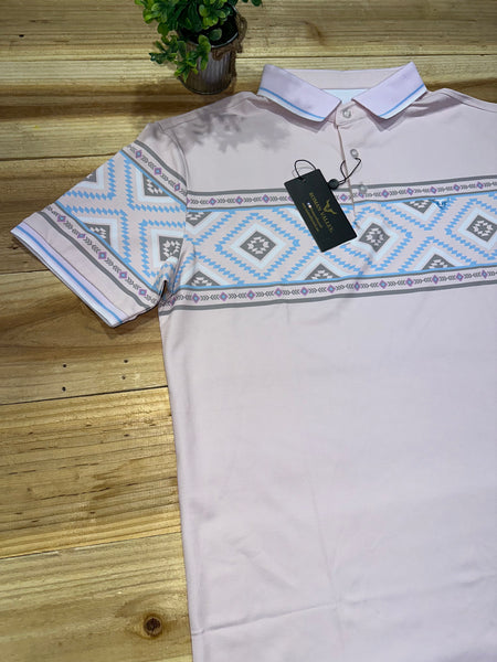 Pink Stripe Polo