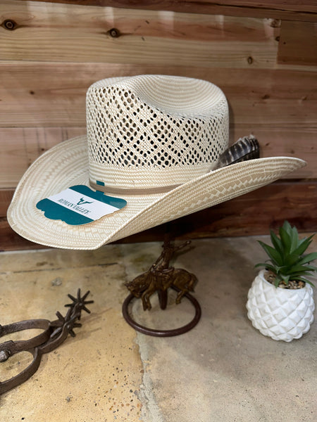 Roman Valley Vented Diamond Straw Hat