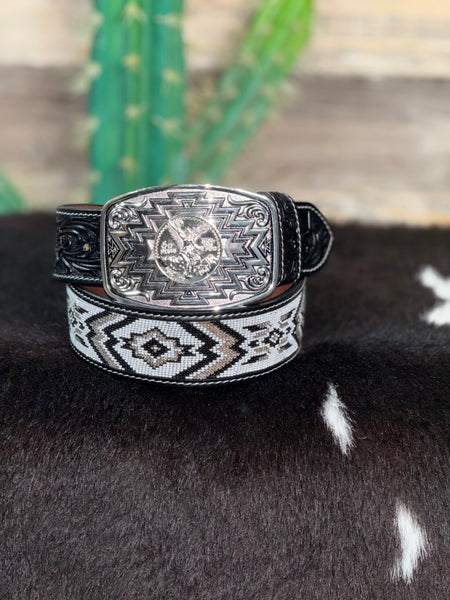 Centenario Aztec Silver Buckle