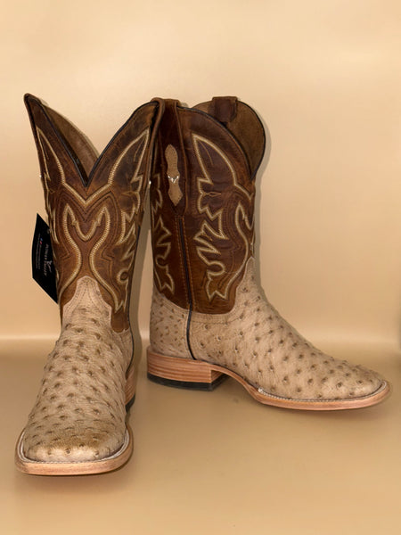 Exotic Ostrich Sand Boot