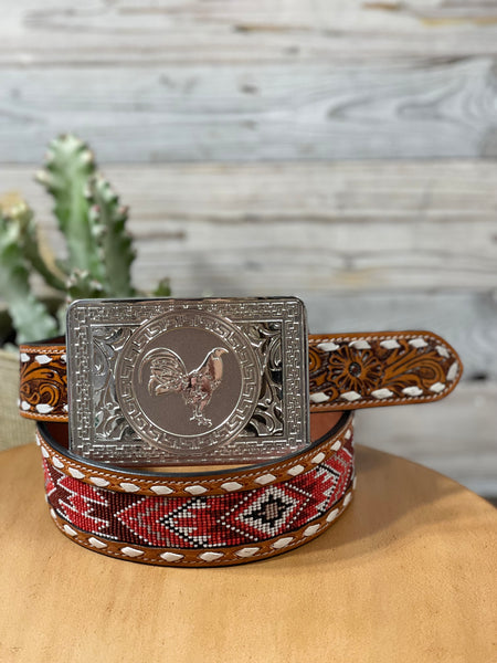 Legendary Silver Rooster Buckle