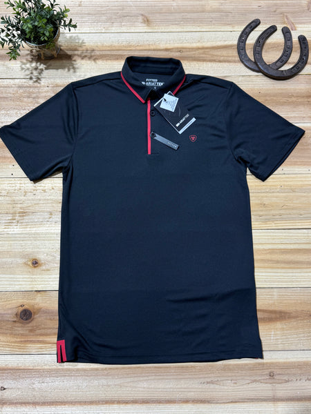 Welded Tek Ariat Black Polo