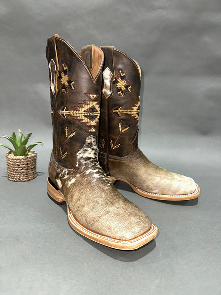 Exotic Cowhide Leather Boot “Bronze” Size 8