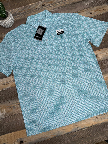 Ariat Polo Lake Blue Print