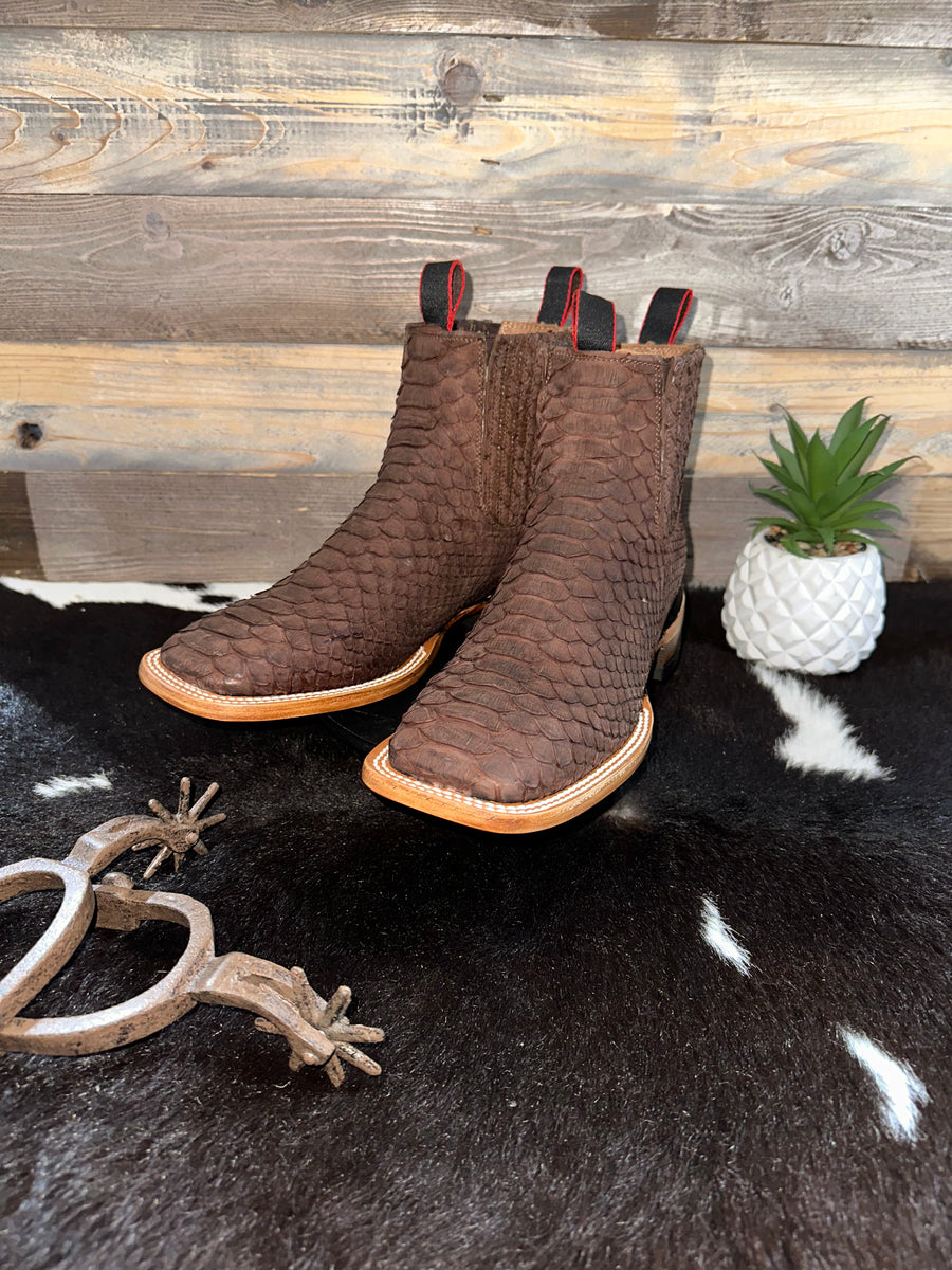 Exotic Python Cafe Chelsea Boot – Roman Valley Ranch