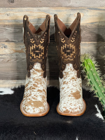 Exotic Leather Boot “Spot” Cowhide  Size 9.5