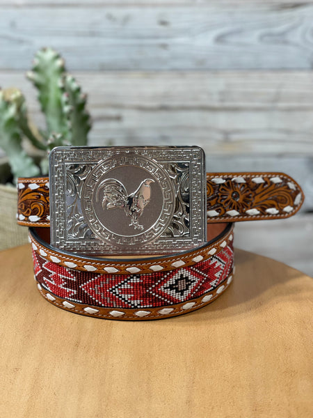 Legendary Silver Rooster Buckle