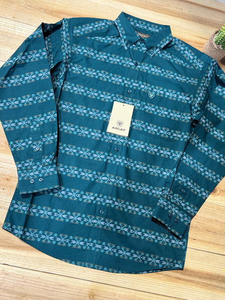 Ariat Brando Teal Long Sleeve