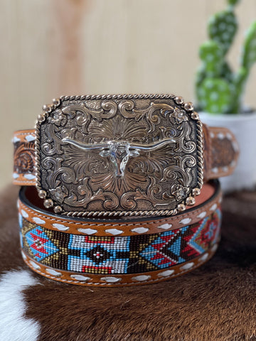 Zavala 1811 Rose Gold Longhorn Trophy Buckle