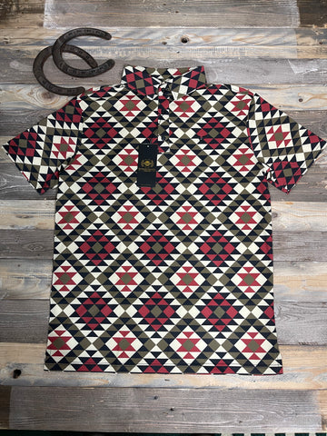 Toltec Burgundy Polo