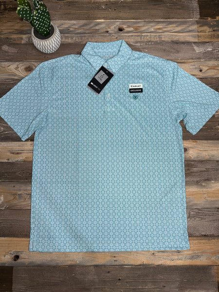 Ariat Polo Lake Blue Print