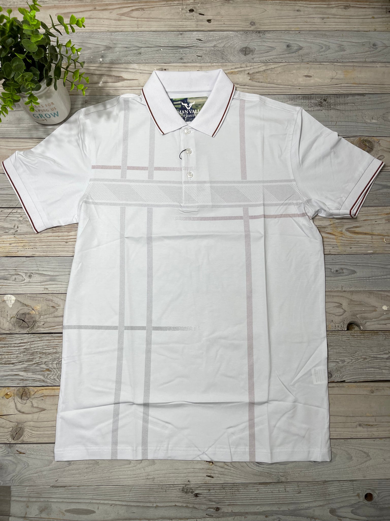 Elevated 2 White Collar Polo