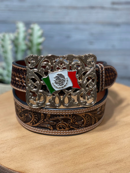 Mexico Flag Floral Buckle