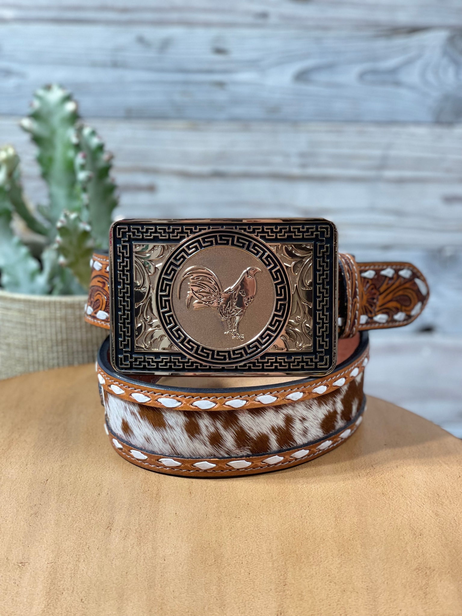 Legendary Rose Gold Rooster Buckle