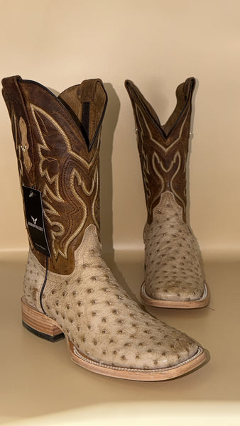 Exotic Ostrich Sand Boot
