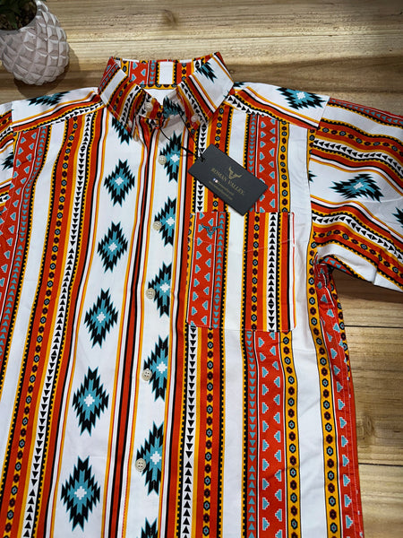 Roman Valley tribal red Short Sleeve