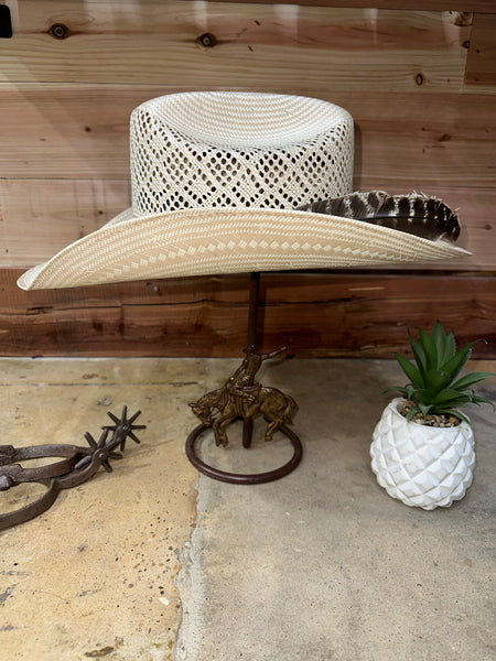 Roman Valley Vented Diamond Straw Hat