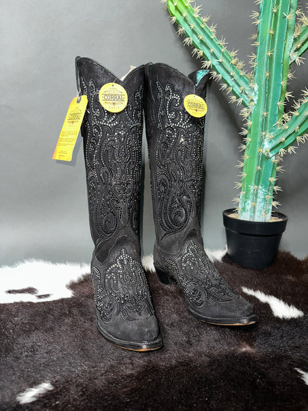 Corral Black Embroidery & Crystals