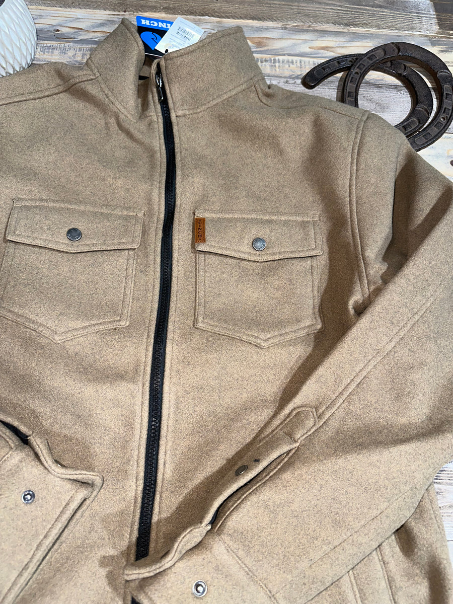 MEN'S SHIRT JACKET - KHAKI – Roman Valley Ranch