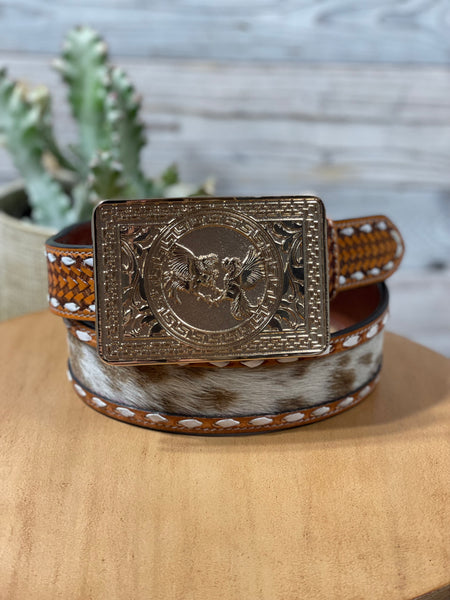 Fighting Rooster Gold Buckle