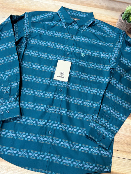 Ariat Brando Teal Long Sleeve