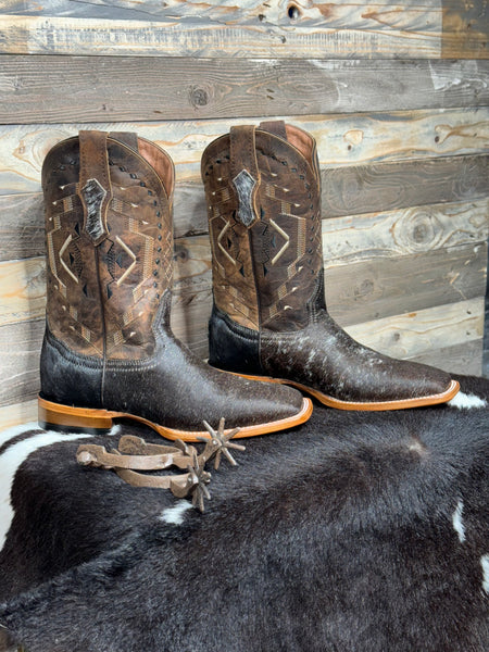 Exotic Leather Boot “ Tigger #2 ” Cowhide Size 9.5