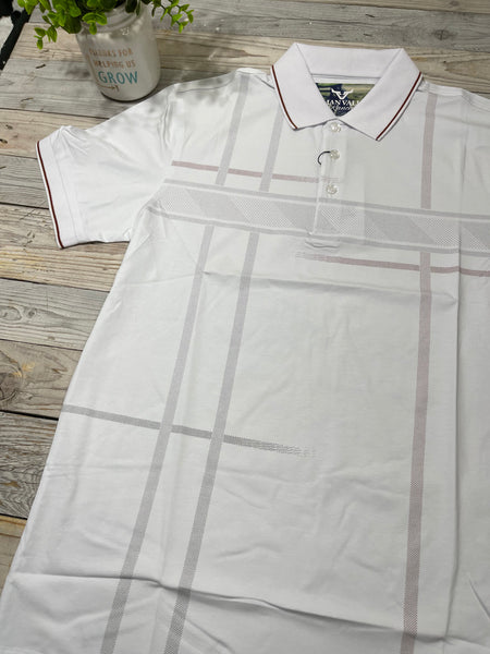 Elevated 2 White Collar Polo