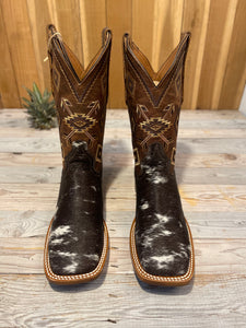 Exotic Leather Boot “Angus” Brown Cowhide Size 11