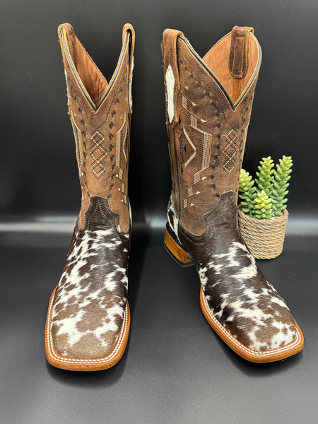 Exotic Cowhide Boot “ Brown Tip ” Sz 7.5