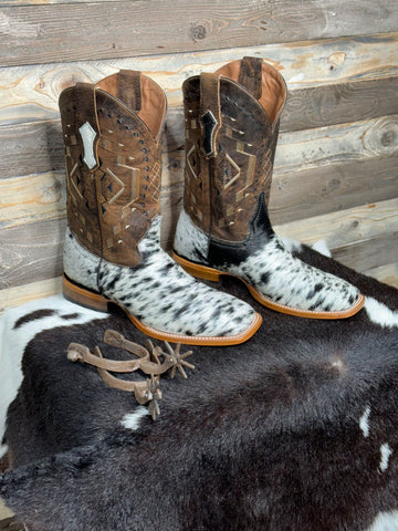 Exotic Leather Boot “Outlaw” Cowhide  Size 9.5