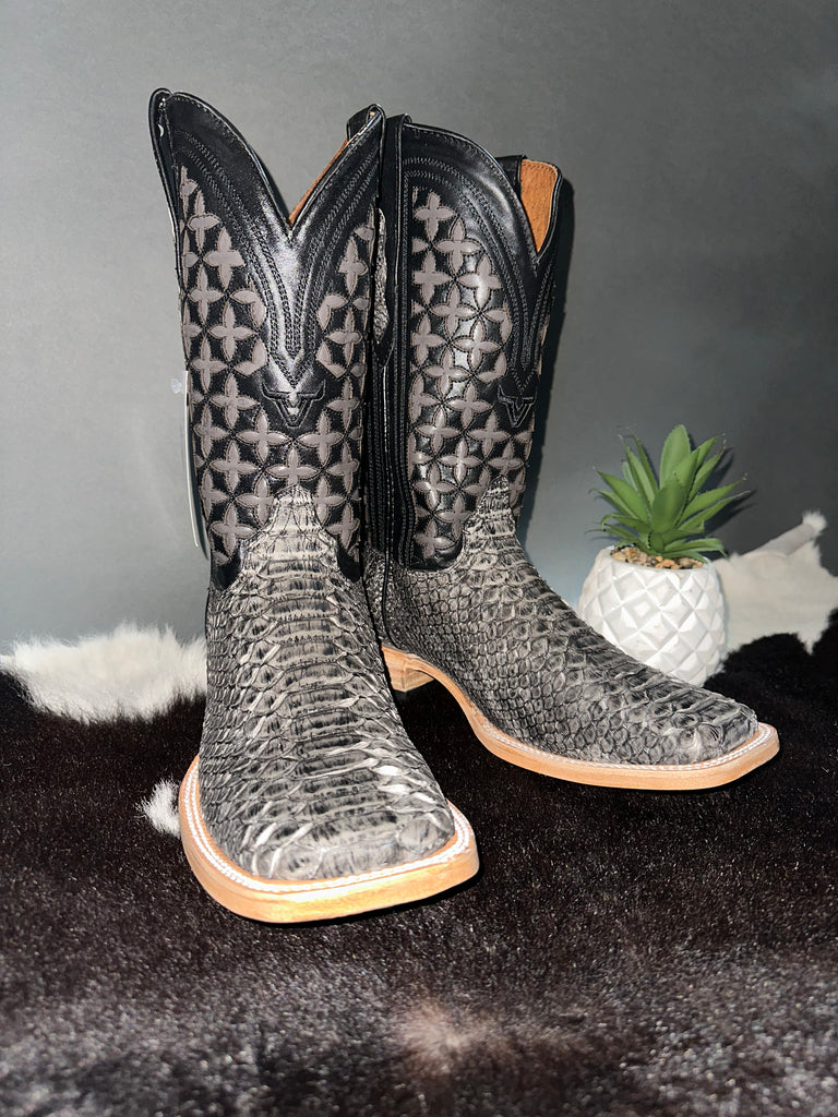 Exotic Diamond Python Boots Exotic Python Rustic Black Boots – Roman Valley Ranch