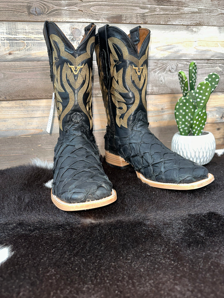 Exotic Black&Gold Piraruco Boot – Roman Valley Ranch