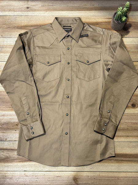 Ariat Khaki Twill  Long Sleeve