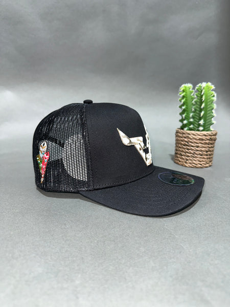 Cowhide Brown Roman Valley Cap