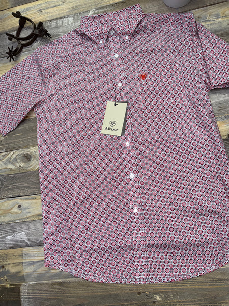 Ariat Welch Red Short Sleeves