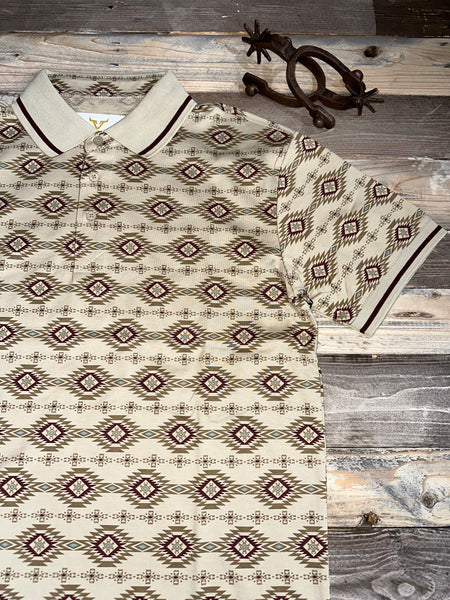 Aztec Total 2 khaki Polo