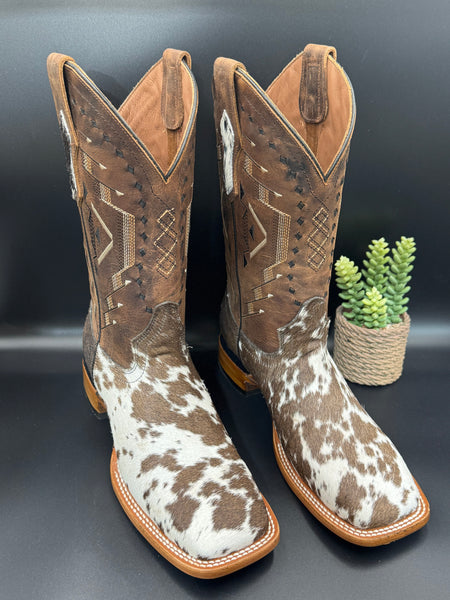 Exotic Cowhide Boot “ Chocolate ” Size 8
